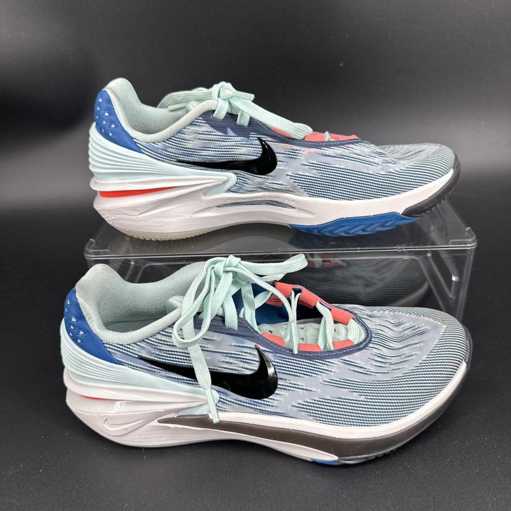 Nike Air Zoom Shoes Mens Size 9 Blue Basketball Athletic Sneakers DJ6015-404